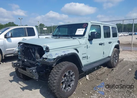 2024 Jeep Wrangler 4-Door Sahara 4X4 from USA, damaged, VIN 1C4PJXEG2RW377739